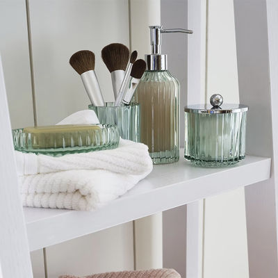 Casual Green Glass Soap Dispenser