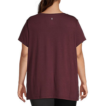 Xersion Womens Scoop Neck Short Sleeve T-Shirt