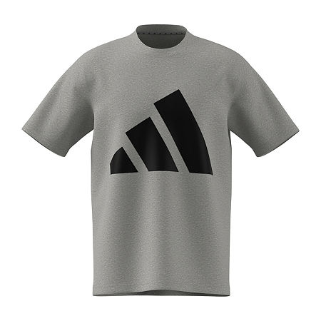 adidas Mens Crew Neck Short Sleeve T-Shirt, Xx-large, Gray