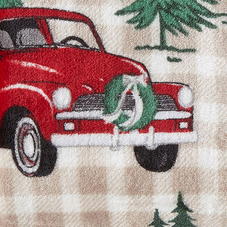 North Pole Trading Co. Holiday Velvet Plush Throw, One Size, Beige