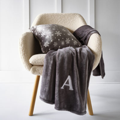 North Pole Trading Co. Monogram Throw