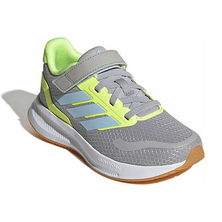 Adidas Originals Runfalcon 5 El Little Kid Girls Running Shoes In Gray