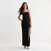 City Triangle Womens Juniors Sweetheart Neck Spaghetti Straps Sequin  Bodycon Dress, Color: Black - JCPenney