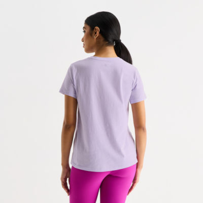 Xersion Womens Crew Neck Short Sleeve Active T-Shirt