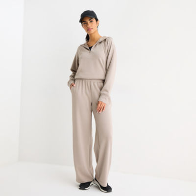 Xersion Scuba Luxe Womens Straight Mid Rise Active Pull-On Pant