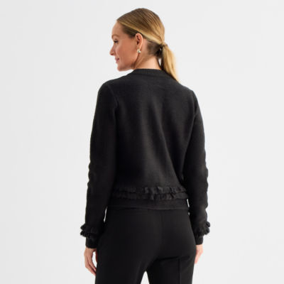 Liz Claiborne Tall Womens Crew Neck Long Sleeve Pullover Sweater