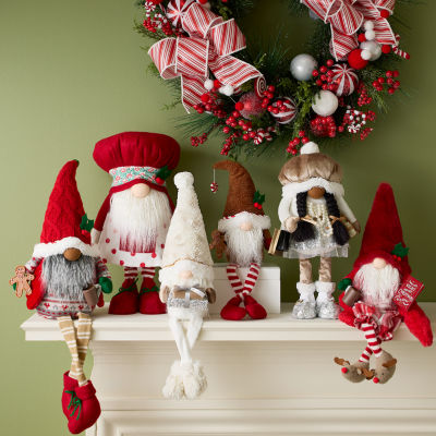 North Pole Trading Co. Small Sitter Giftbox Christmas Gnome