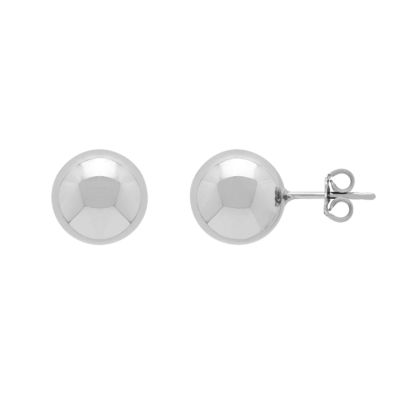 Made in Italy Sterling Silver 12mm Ball Stud Earrings JCPenney