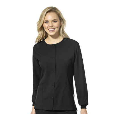 Wink® W123 Crew Neck Warm Up Womens Moisture Wicking Wrinkle Resistant Quick Dry Scrub Jackets
