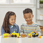 Play Doh Wheels Excavator And Loader Toy Construction Trucks With Non-Toxic Sand Buildin' Compound Plus 2 Additional Colors