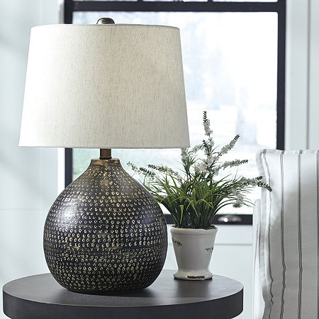 Signature Design By Ashley Maire Metal Table Lamp, One Size, Black