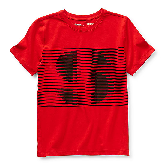 Sports Illustrated Little & Big Boys Crew Neck Short Sleeve Graphic T-Shirt