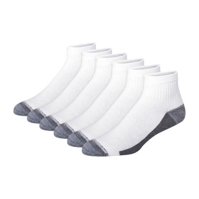 Hanes Ultimate 6 Pair Quarter Ankle Socks Mens