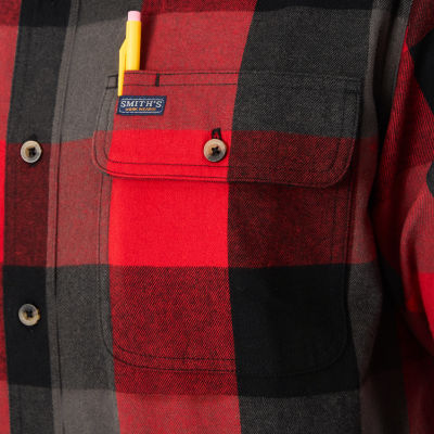 Smiths Workwear Mens Long Sleeve Regular Fit Flannel Shirt