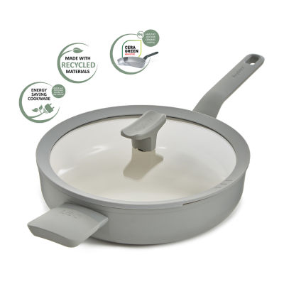 BergHOFF Balance Ceramic 3.1-qt. Saute Pan with Long Handle and Glass Lid