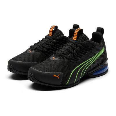 PUMA Voltaic Evo Big Kid Boys Running Shoes, Color: Black Green