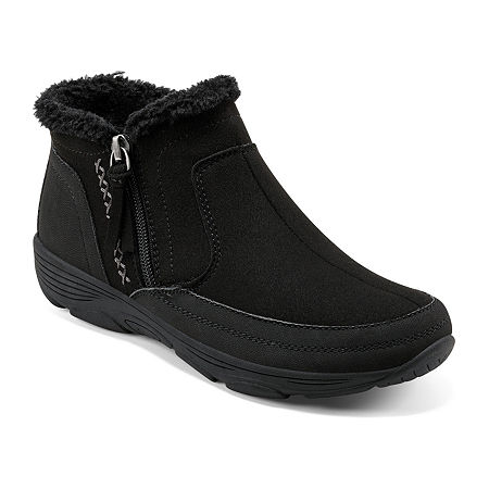 Easy Spirit Womens Verry2 Flat Heel Winter Boots, 6 Medium, Black
