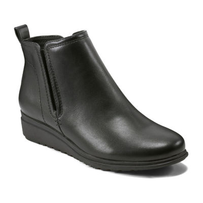 Easy Spirit Womens Yuna3 Flat Heel Booties, Color: Black - JCPenney
