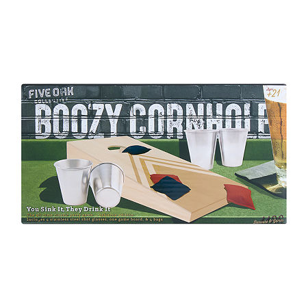 Five Oak Boozy Cornhole 9-pc. Table Game, One Size, Brown