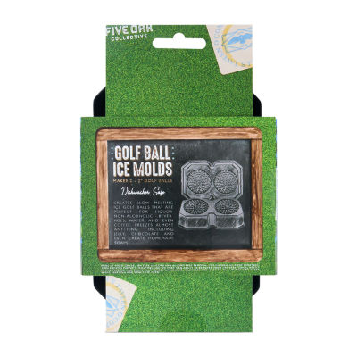 Five Oak 2-Slot Golf Ball Ice Mold