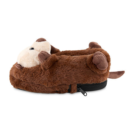 Pink Sky USB Warming Otter Slippers, One Size, Brown