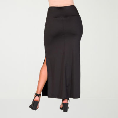 24seven Comfort Apparel Womens Maxi Skirt