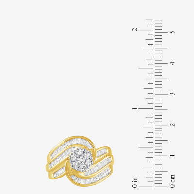 1 CT.T.W. Natural Diamond 10K Gold Swirl Ring