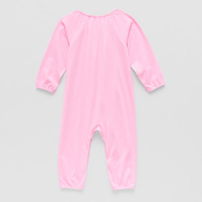 Okie Dokie Baby Girls Round Neck Long Sleeve Jumpsuit