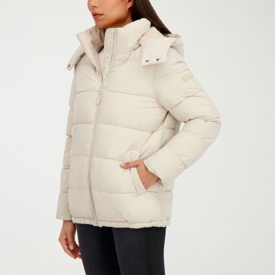 Hfx Womens Faux Fur Water Resistant Heavyweight Puffer Jacket