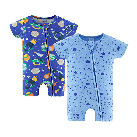 The Peanutshell Baby Boys 2-pc. Romper, 18 Months, Blue