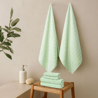 Trident 100% Cotton Soft And Absorbent 6-pc. Quick Dry Bath Towel Set