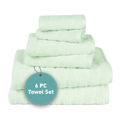 Trident 100% Cotton Soft And Absorbent 6-pc. Quick Dry Bath Towel Set