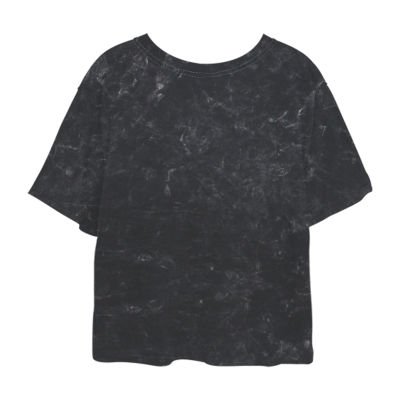 Huntrix Cropped Womens Juniors Crew Neck Short Sleeve Classic Fit KPop Demon Hunters Graphic T-Shirt