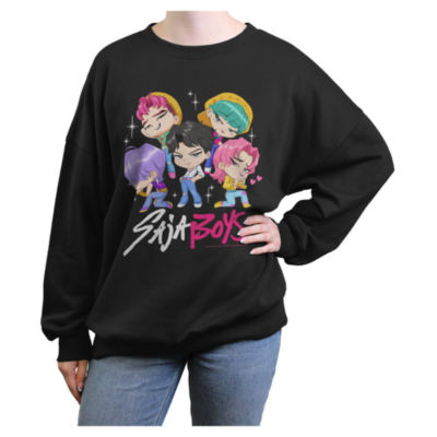 Saja Boys Womens Juniors Crew Neck Long Sleeve KPop Demon Hunters
