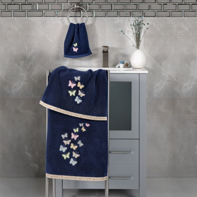 Linum Home Textiles Mariposa Embellished 3-pc. Bath Towel Set