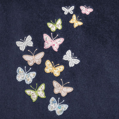 Linum Home Textiles Mariposa Embellished 3-pc. Bath Towel Set