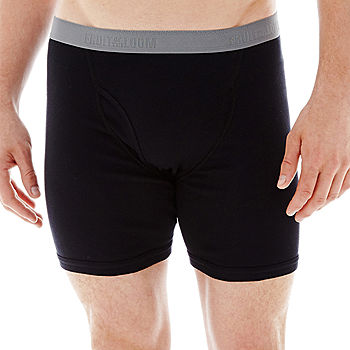 Fruit of the Loom Big Mens 3 Pack Boxer Briefs, Color: Black Gray Black -  JCPenney