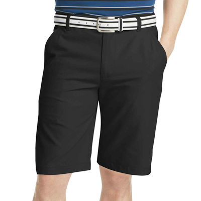IZOD Golf Solid FlatFront Shorts, Color Caviar JCPenney
