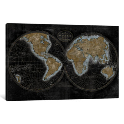 The World In Gold by Russell Brennan Canvas Print