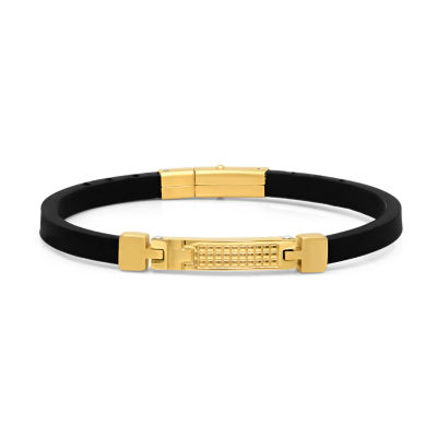 Minoxia 18K Gold Over Stainless Steel 8 1/2 Inch Link Bracelet