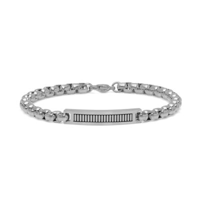 Minoxia Stainless Steel 8 Inch Link ID Bracelet