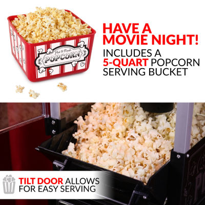 5 Core Popcorn Machine Nostalgia 300 Watts Movie Night Hot Air