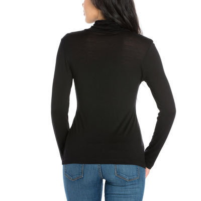 24/7 Comfort Apparel Long Sleeve Turtleneck Womens Classic Tee