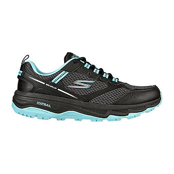 Skechers Run Trail Altitude Womens Running Shoes, Color: Black Aqua -