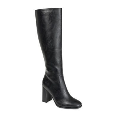 Journee Collection Womens Karima Stacked Heel Riding Boots