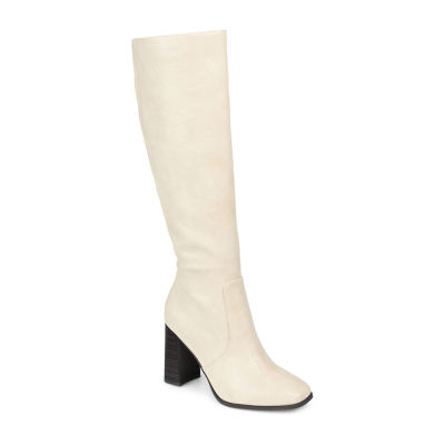 Journee Collection Womens Karima Stacked Heel Riding Boots