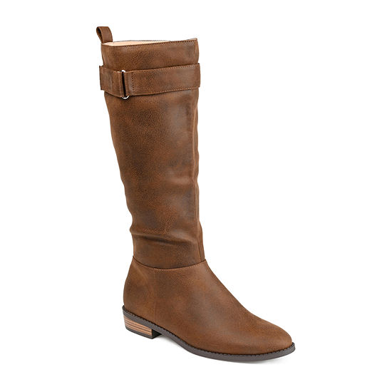 Journee Collection Womens Lelanni Stacked Heel Riding Boots - JCPenney