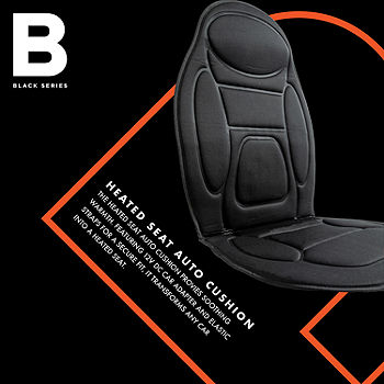 High-End Contemporary Fashion The Black Series Heated Auto Seat Cushion,  Low and High Heat, auto seat cushions for cars 