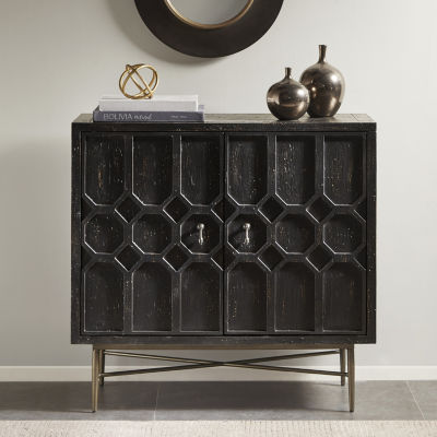 Madison Park Eddy Living Room Collection Storage Accent Cabinet