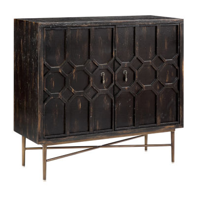 Madison Park Eddy Living Room Collection Storage Accent Cabinet